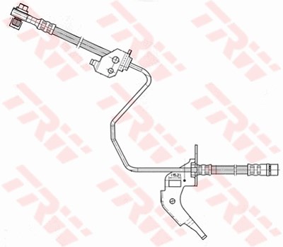 Trw Bremsschlauch [Hersteller-Nr. PHD566] für Opel von TRW