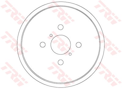 Trw Bremstrommel [Hersteller-Nr. DB4551] für Daihatsu, Toyota von TRW