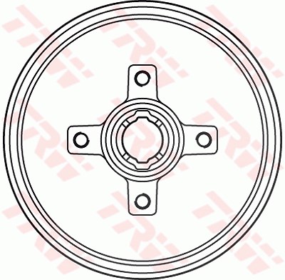 Trw Bremstrommel [Hersteller-Nr. DB4134BR] für Opel von TRW