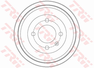 Trw 1x Bremstrommel [Hersteller-Nr. DB4425] für Seat, Skoda, VW von TRW