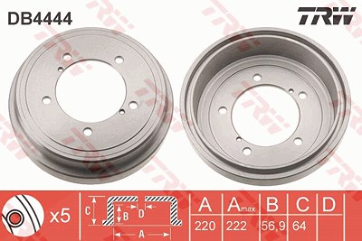 Trw Bremstrommel [Hersteller-Nr. DB4444] für Suzuki von TRW