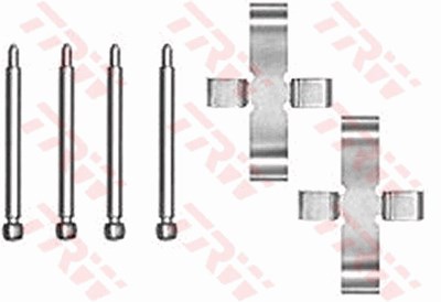 Trw Zubehörsatz, Scheibenbremsbelag [Hersteller-Nr. PFK198] für BMW, Maserati, Opel, Vauxhall, Volvo von TRW