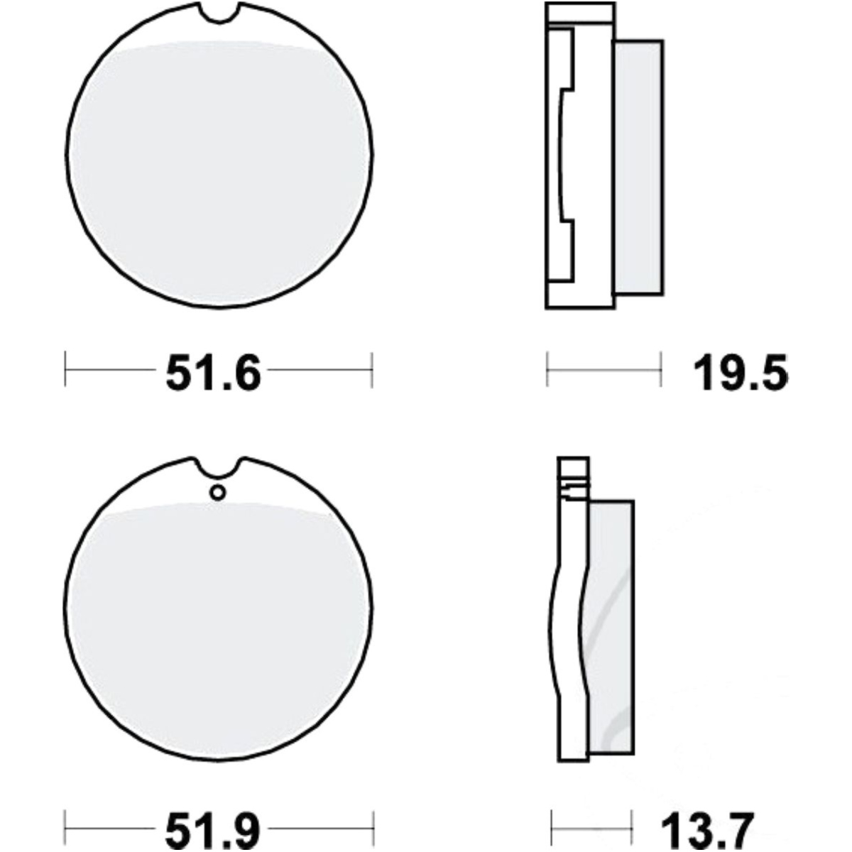 Trw mcb35 bremsbeläge bremsklotz standard von TRW