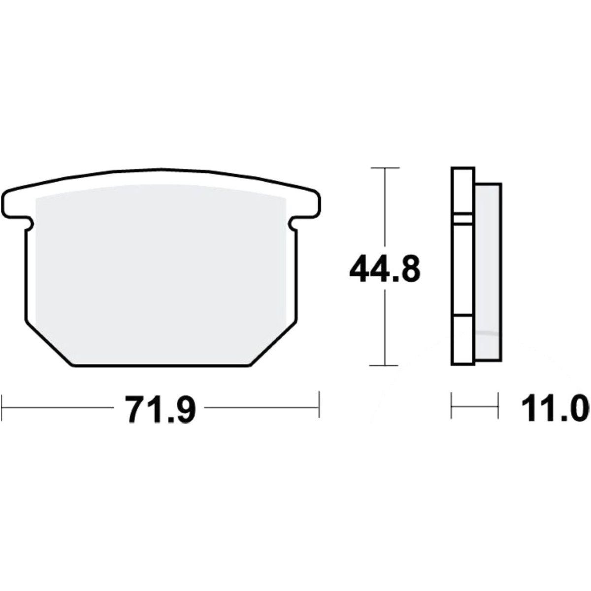 Trw mcb501 bremsbeläge bremsklotz standard von TRW