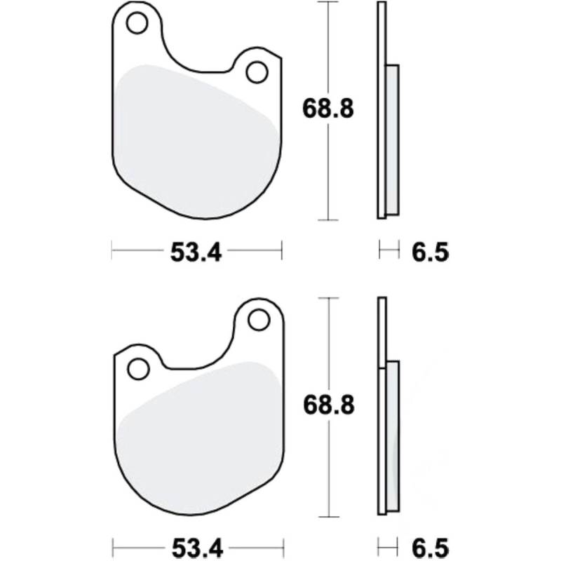 Trw mcb511 bremsbeläge bremsklotz standard von TRW