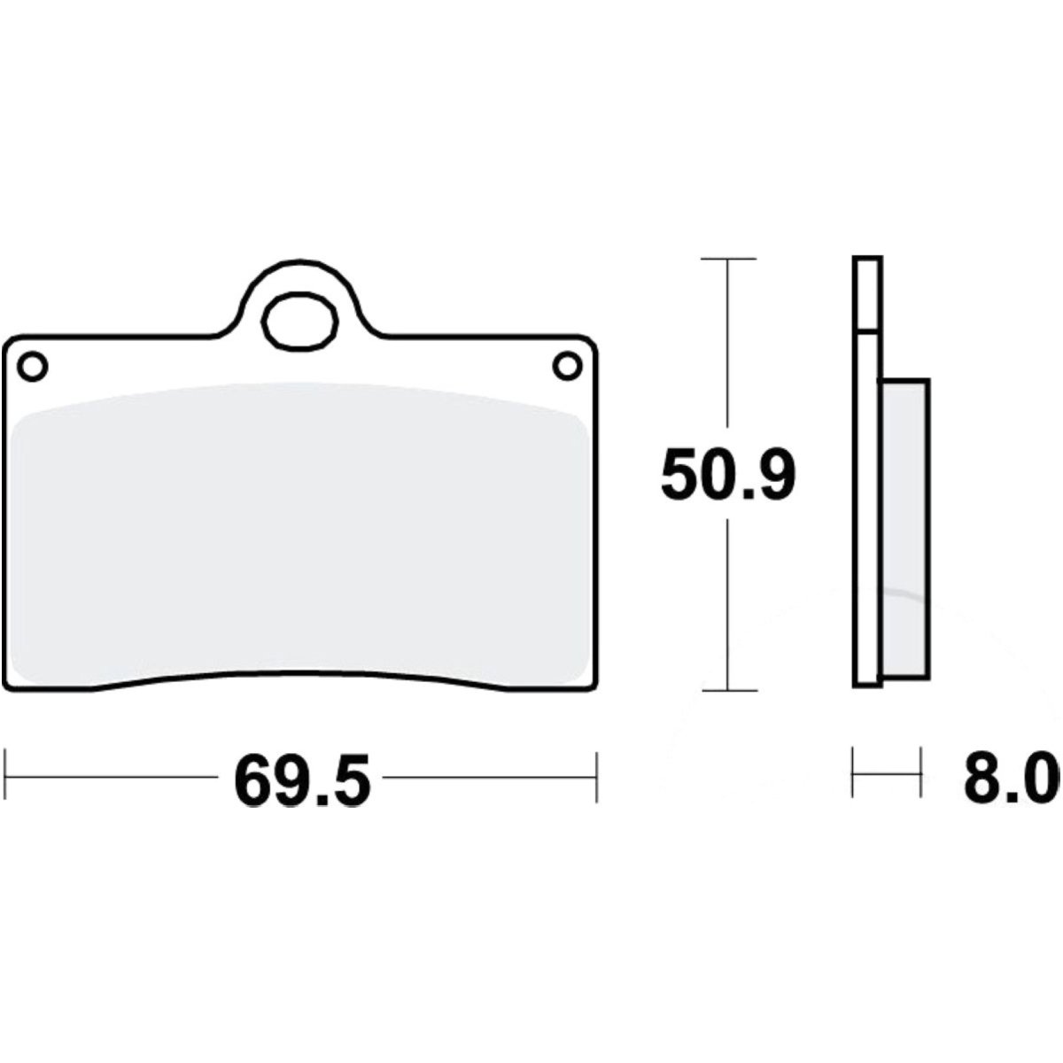 Trw mcb540 bremsbeläge bremsklotz standard von TRW