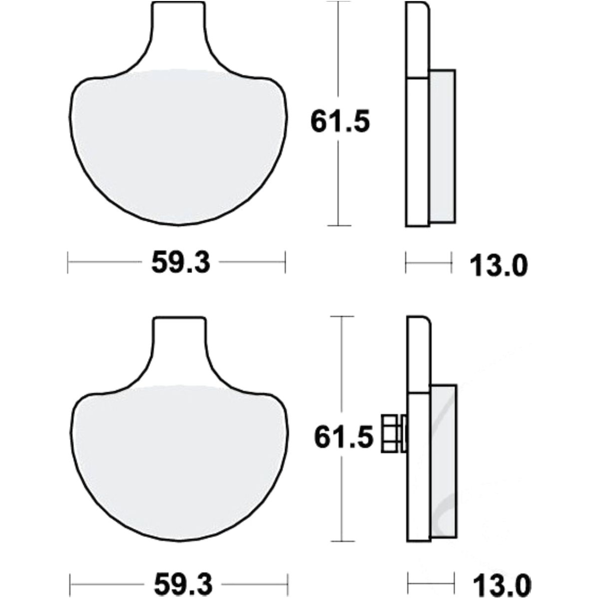 Trw mcb548 bremsbeläge bremsklotz standard von TRW