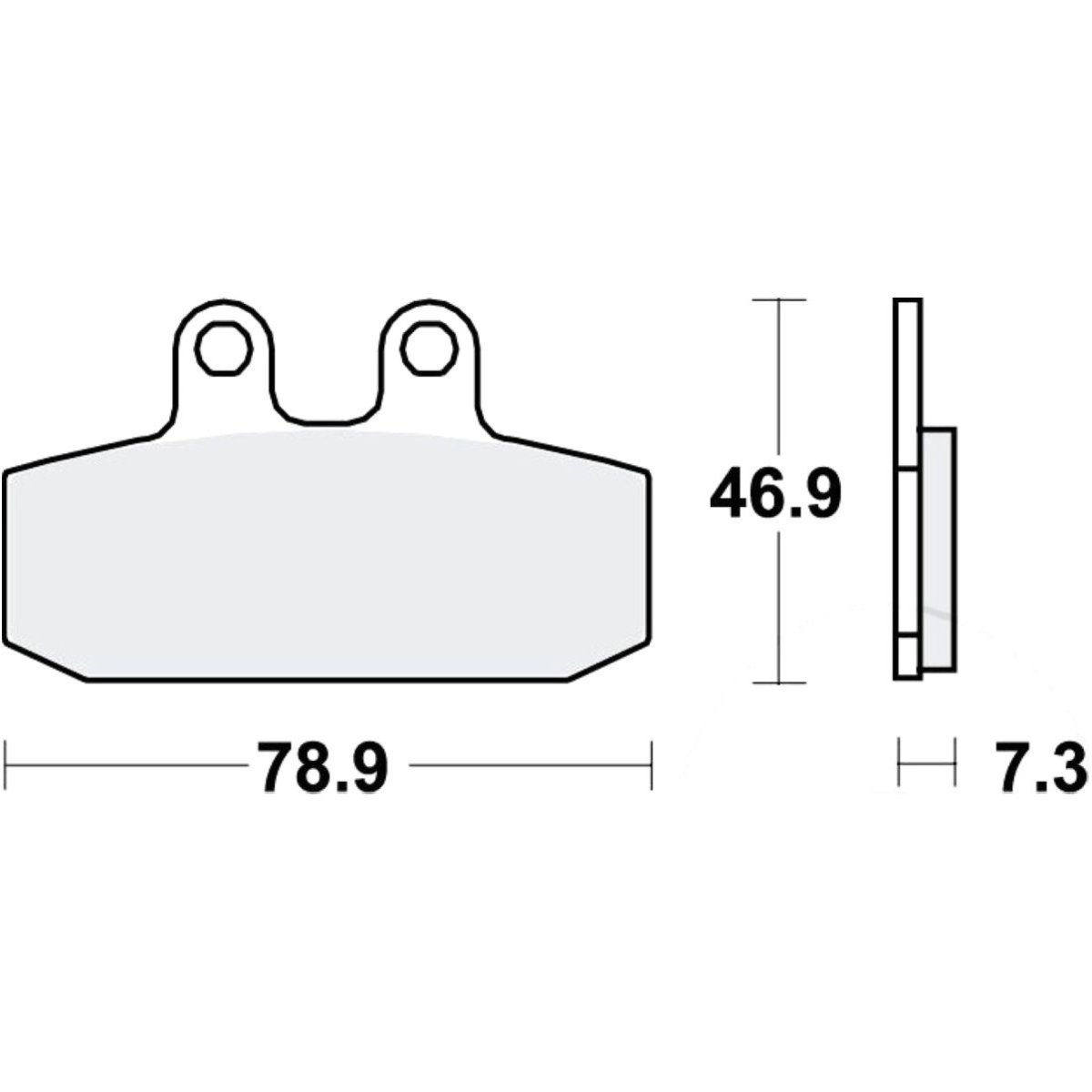 Trw mcb557 bremsbeläge bremsklotz standard von TRW