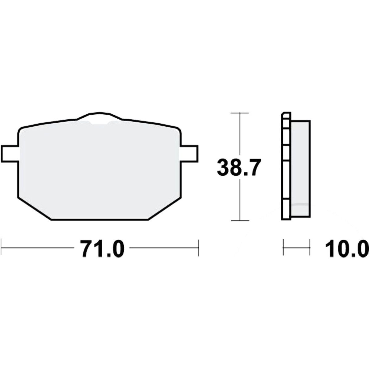 Trw mcb568 bremsbeläge bremsklotz standard von TRW