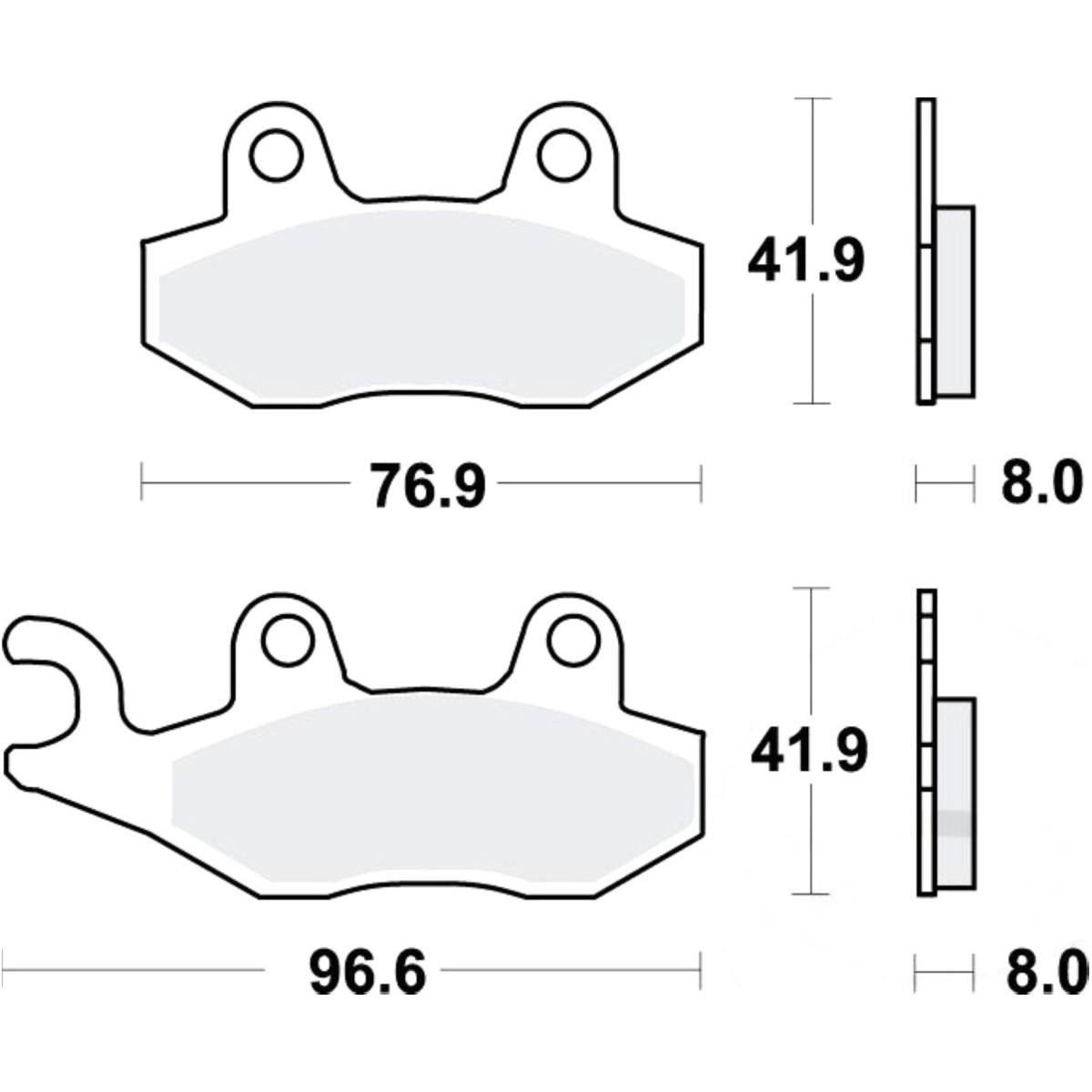 Trw mcb582srm bremsbeläge bremsklotz sinter scooter von TRW