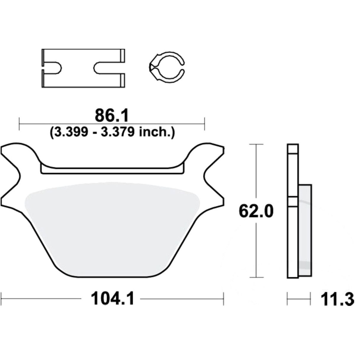 Trw mcb583 bremsbeläge bremsklotz standard von TRW