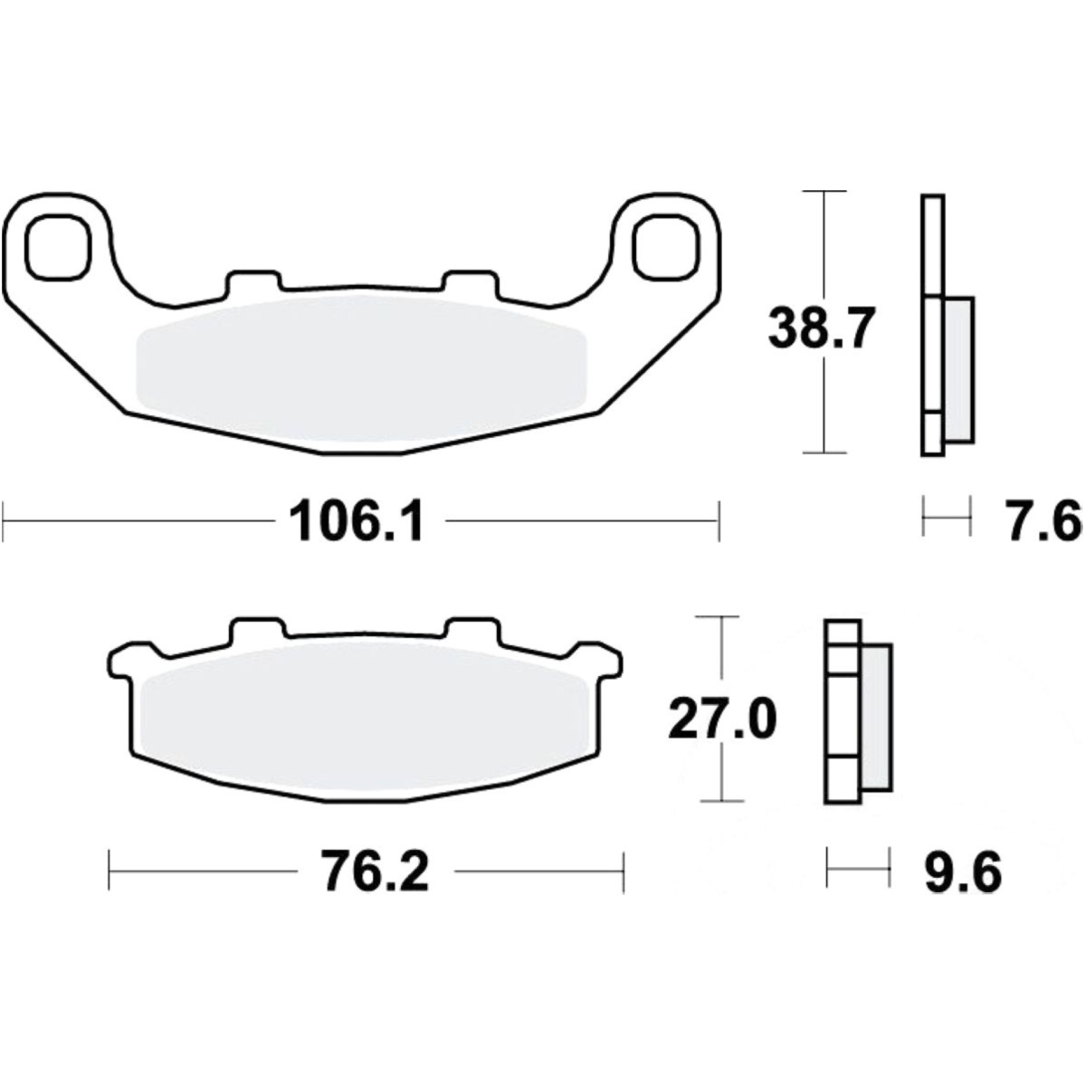 Trw mcb586 bremsbeläge bremsklotz standard von TRW