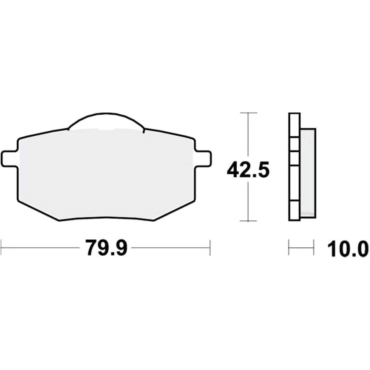 Trw mcb587 bremsbeläge bremsklotz standard von TRW