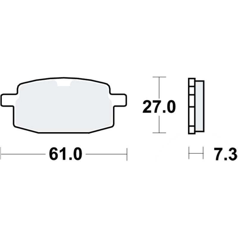 Trw mcb590 bremsbeläge bremsklotz standard von TRW