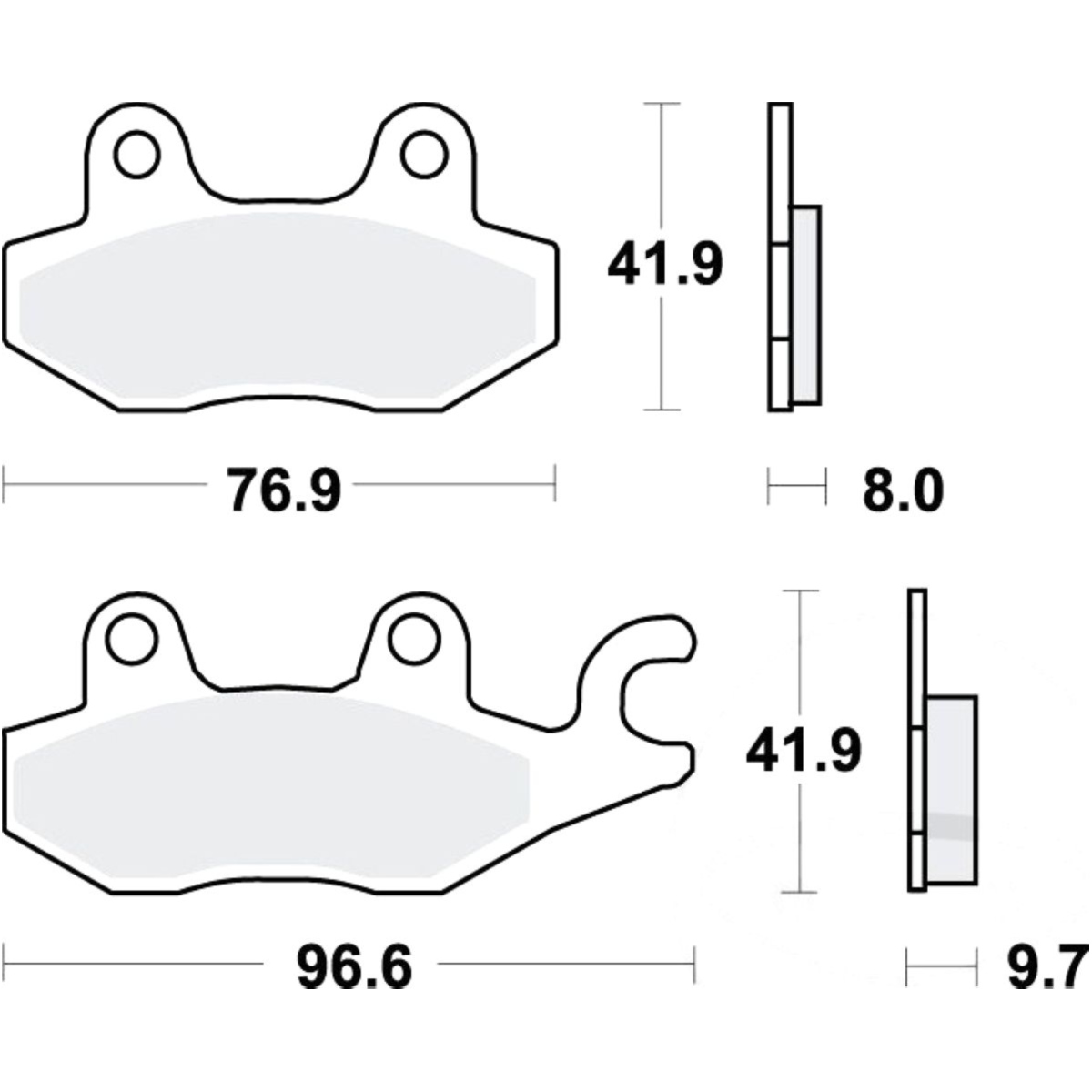 Trw mcb604 bremsbeläge bremsklotz standard von TRW