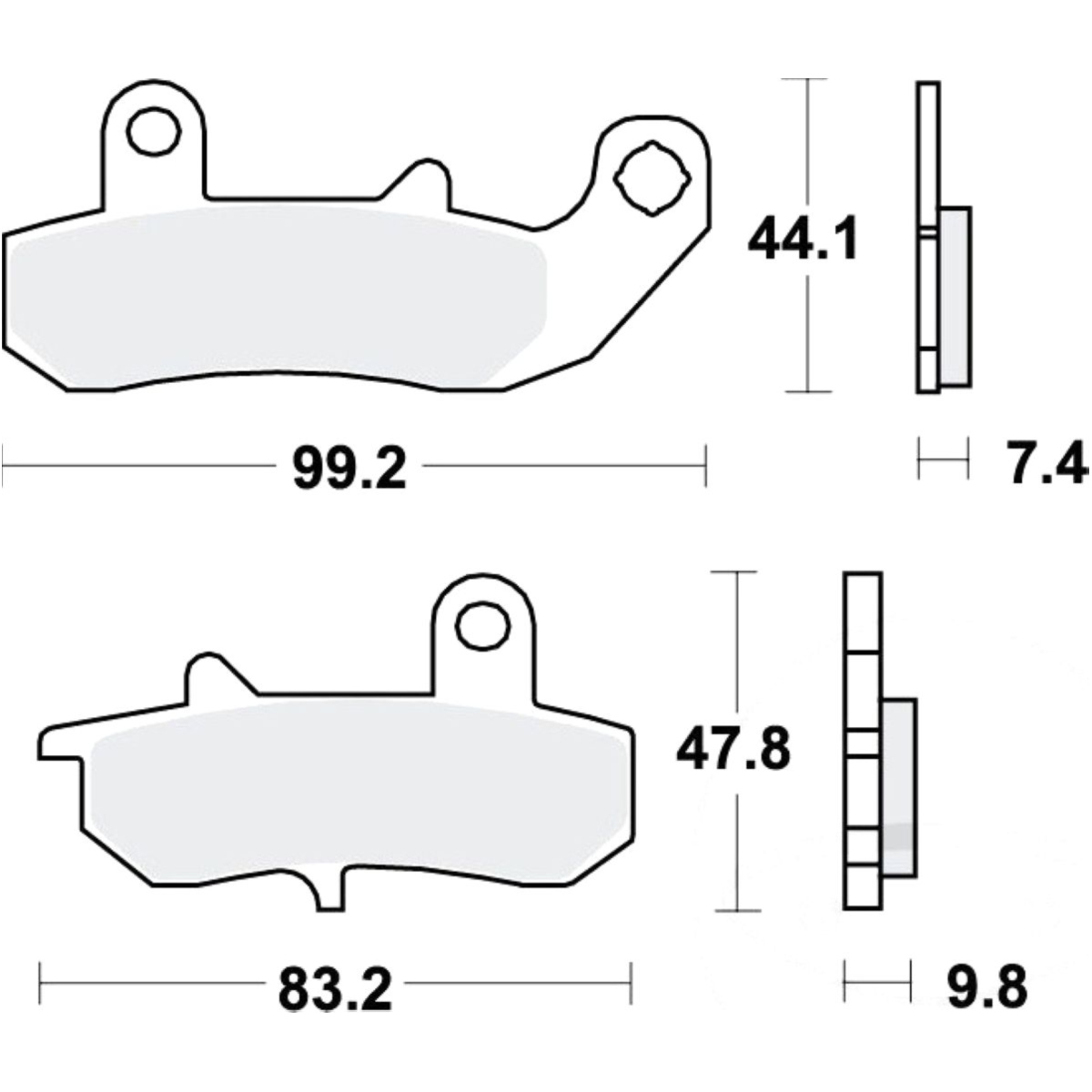 Trw mcb612sh bremsbeläge bremsklotz sinter hinten von TRW