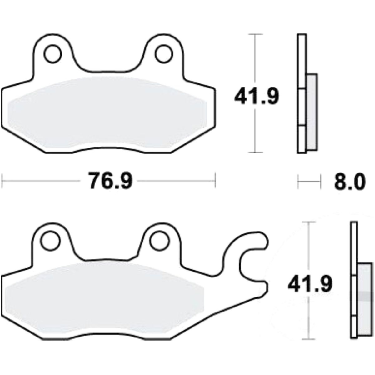 Trw mcb615 bremsbeläge bremsklotz standard von TRW