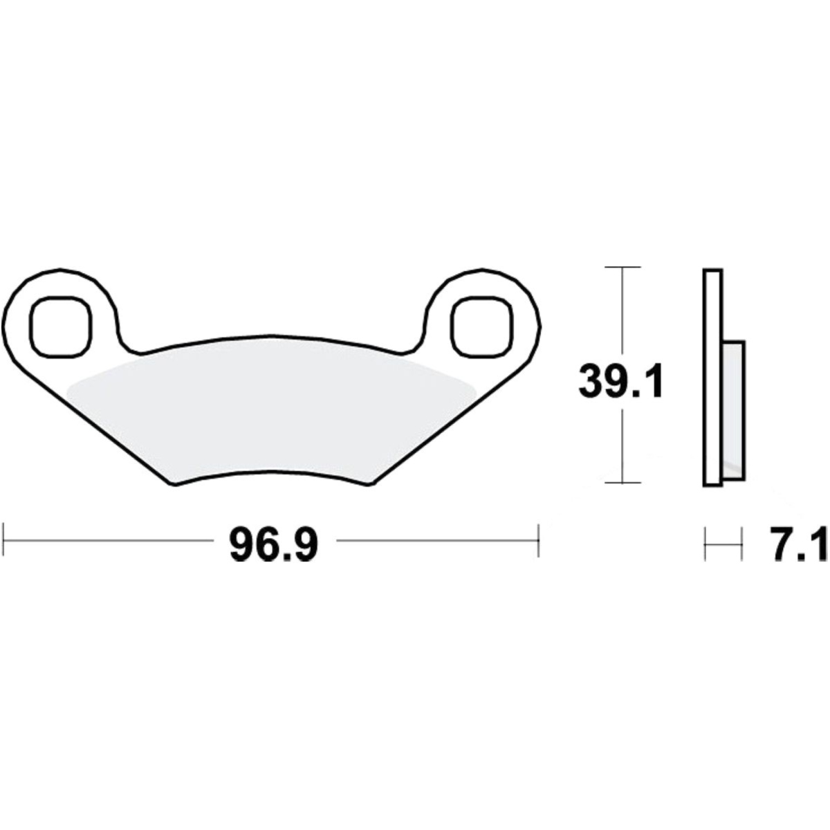 Trw mcb619 bremsbeläge bremsklotz standard von TRW