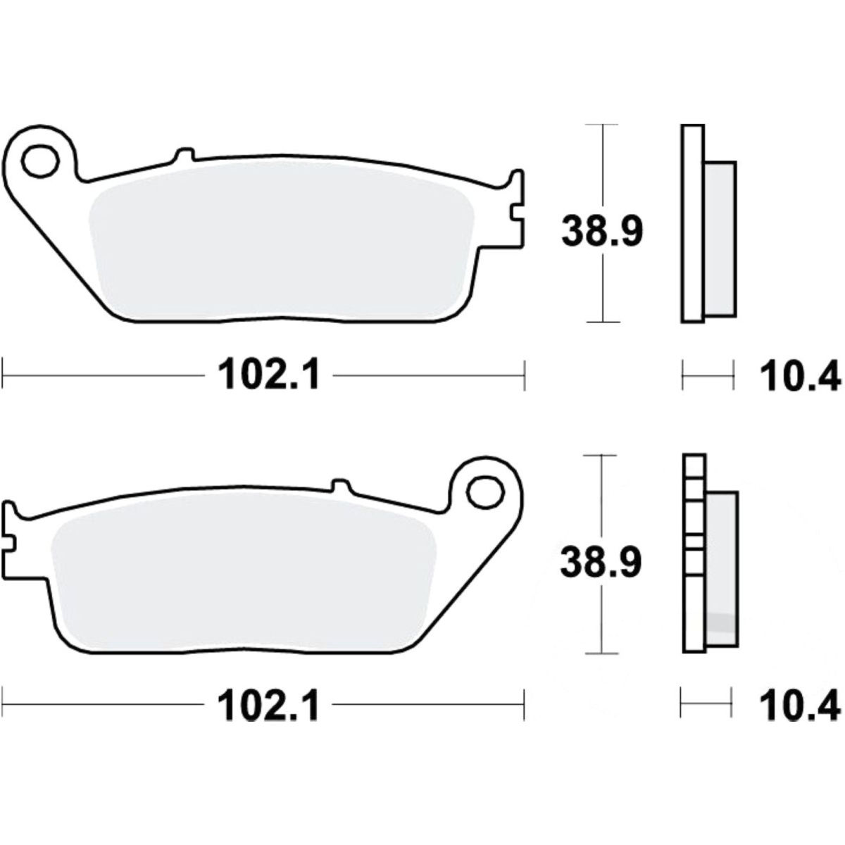 Trw mcb631sh bremsbeläge bremsklotz sinter hinten von TRW