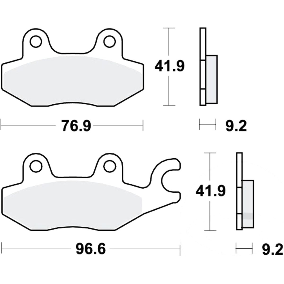 Trw mcb663 bremsbeläge bremsklotz standard von TRW