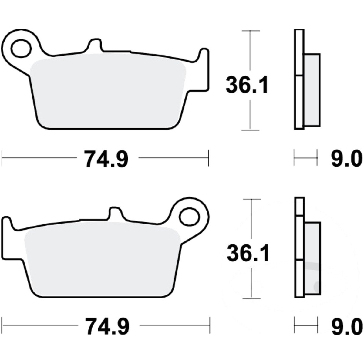 Trw mcb665ec bremsbeläge bremsklotz scooter von TRW