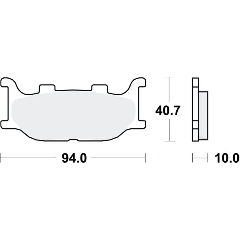 Trw mcb666srm bremsbeläge bremsklotz sinter scooter von TRW