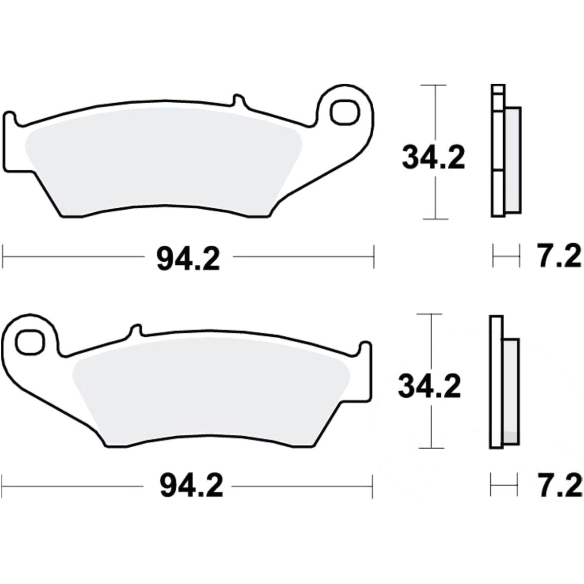 Trw mcb669si bremsbeläge bremsklotz sinter si von TRW