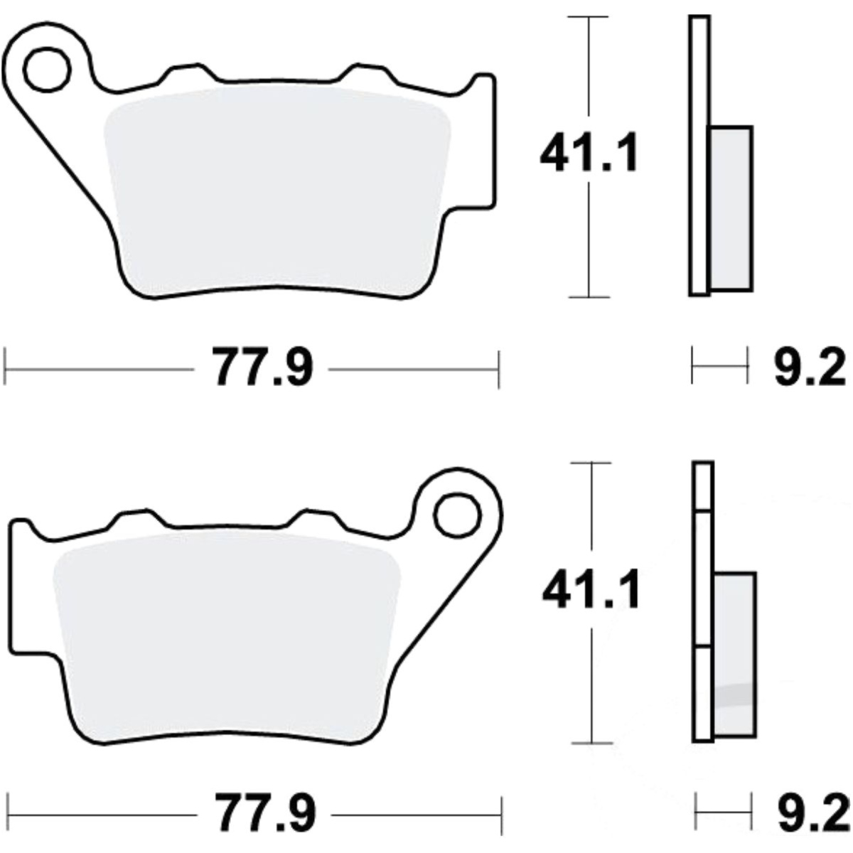 Trw mcb672ec bremsbeläge bremsklotz standard offroad von TRW