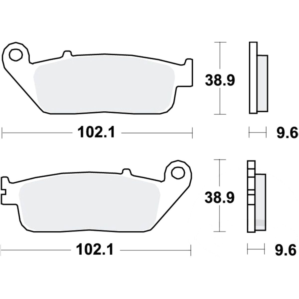 Trw mcb677 bremsbeläge bremsklotz standard von TRW