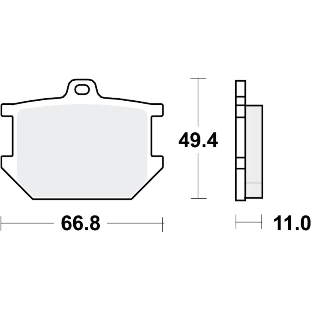 Trw mcb68 bremsbeläge bremsklotz standard von TRW