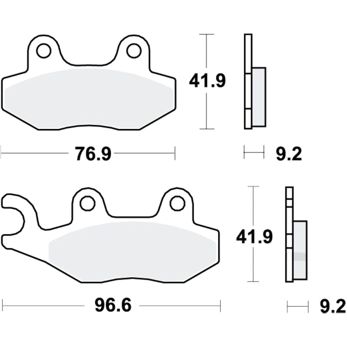 Trw mcb689 bremsbeläge bremsklotz standard von TRW