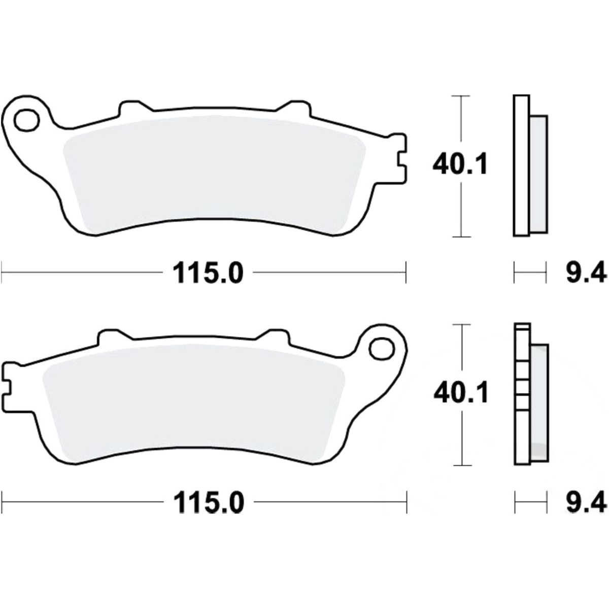 Trw mcb693srm bremsbeläge bremsklotz sinter scooter von TRW