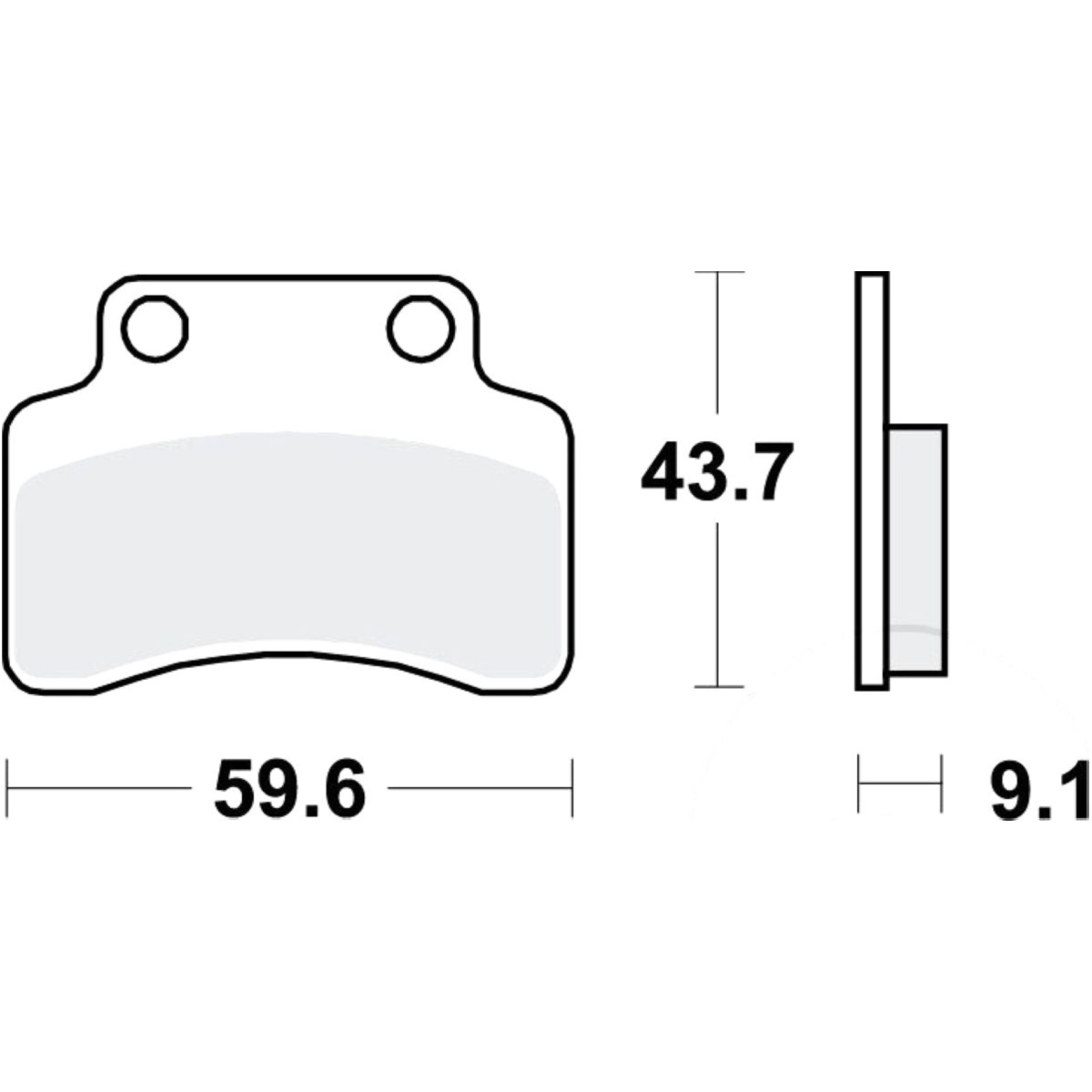 Trw mcb694 bremsbeläge bremsklotz standard von TRW