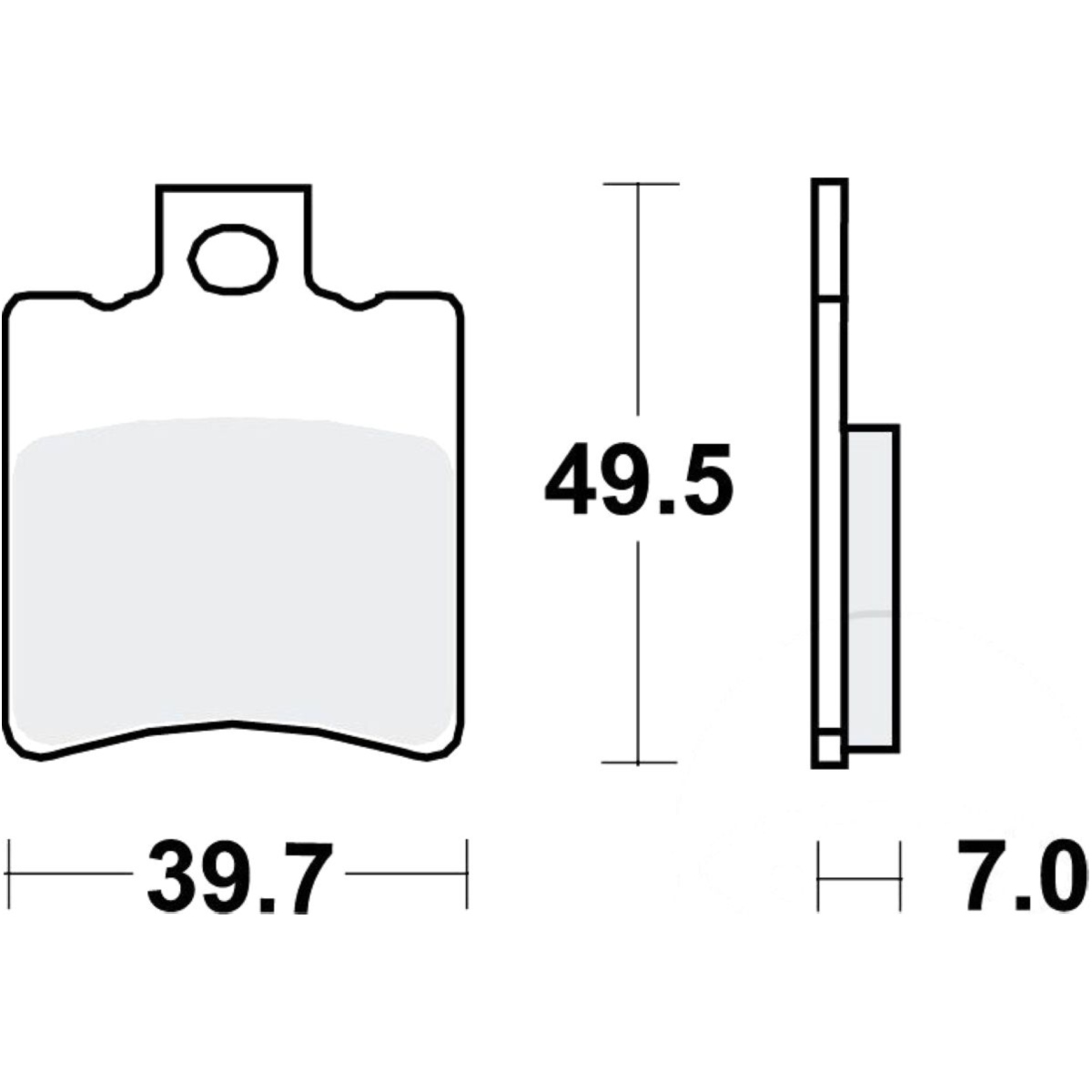 Trw mcb696 bremsbeläge bremsklotz standard von TRW