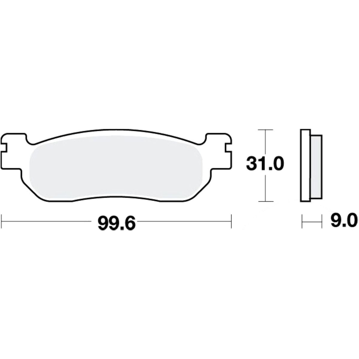 Trw mcb699 bremsbeläge bremsklotz standard von TRW