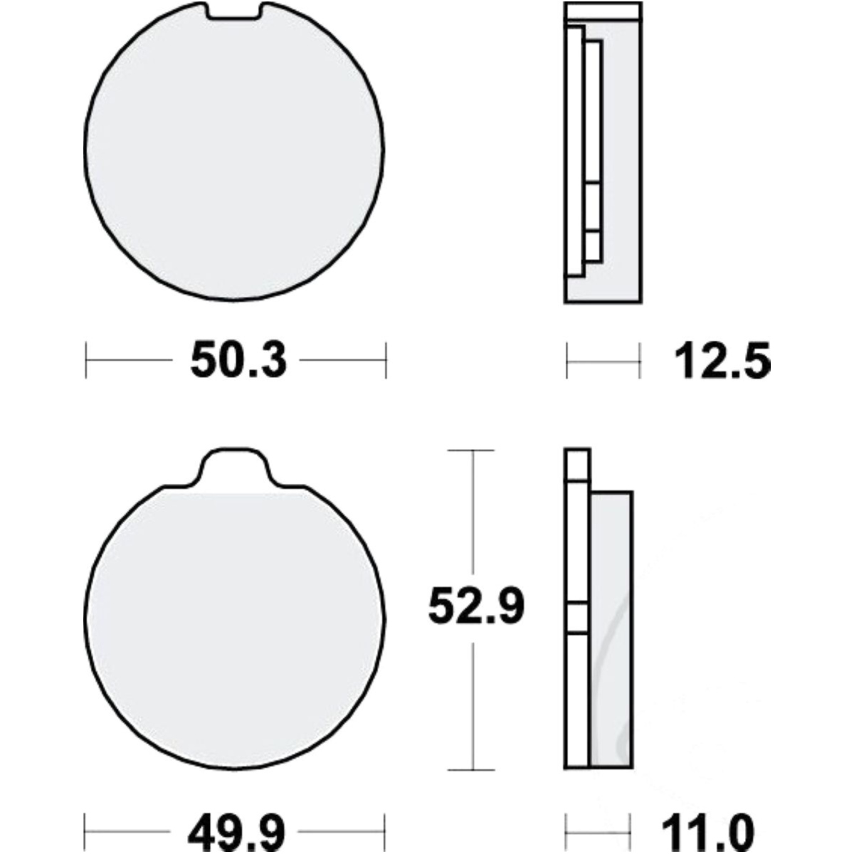 Trw mcb70 bremsbeläge bremsklotz standard von TRW