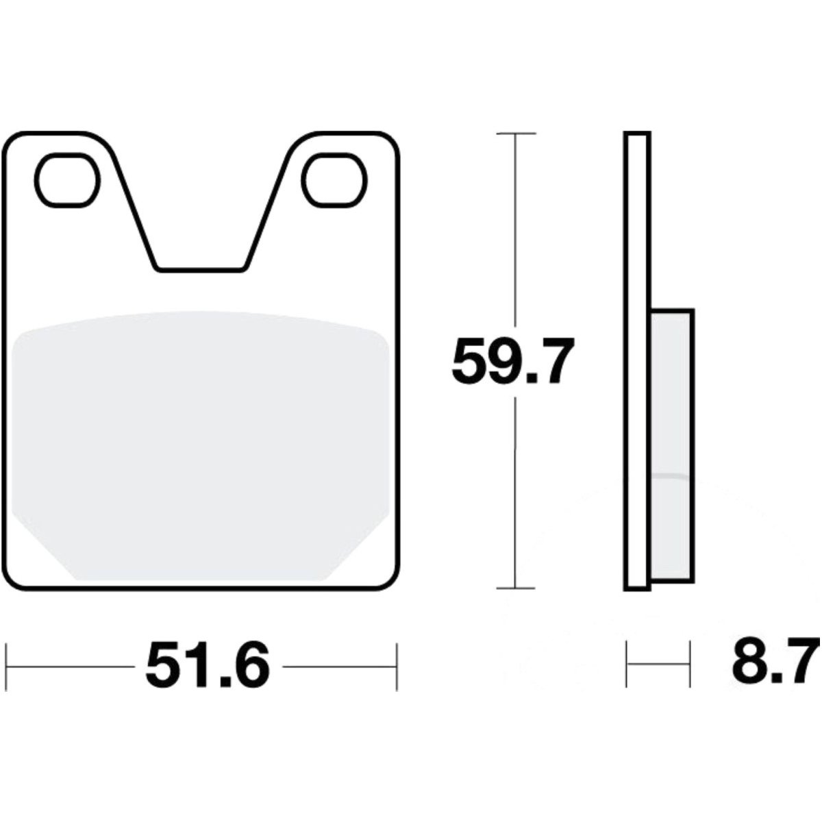 Trw mcb702 bremsbeläge bremsklotz standard von TRW