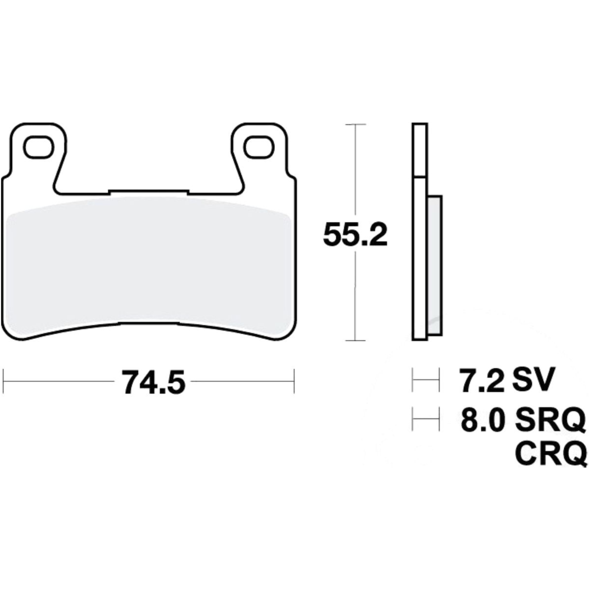 Trw mcb703sv bremsbeläge bremsklotz sinter vorne von TRW