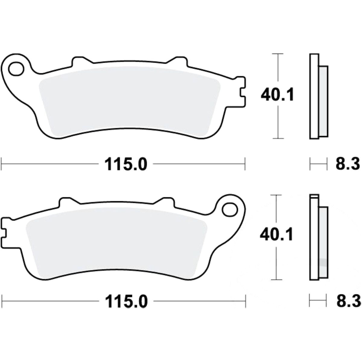 Trw mcb704 bremsbeläge bremsklotz standard von TRW