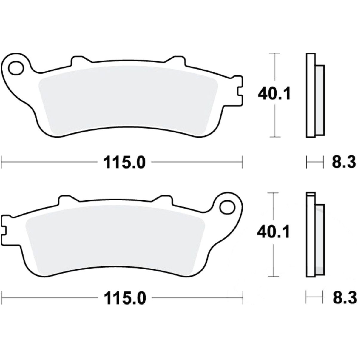 Trw mcb705sh bremsbeläge bremsklotz sinter hinten von TRW