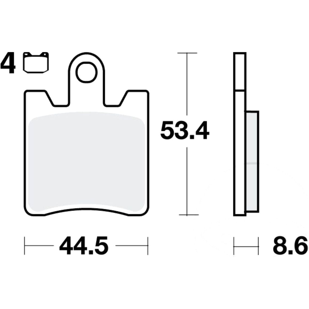 Trw mcb706srm bremsbeläge bremsklotz sinter scooter von TRW