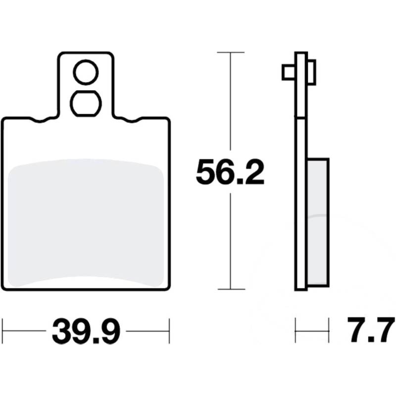 Trw mcb708ec bremsbeläge bremsklotz scooter von TRW