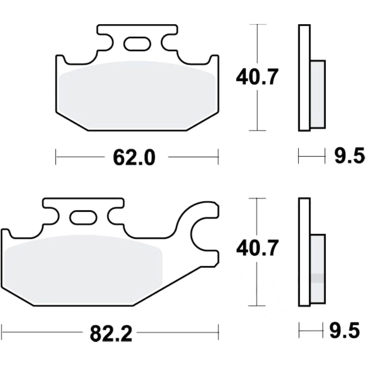 Trw mcb724 bremsbeläge bremsklotz standard von TRW