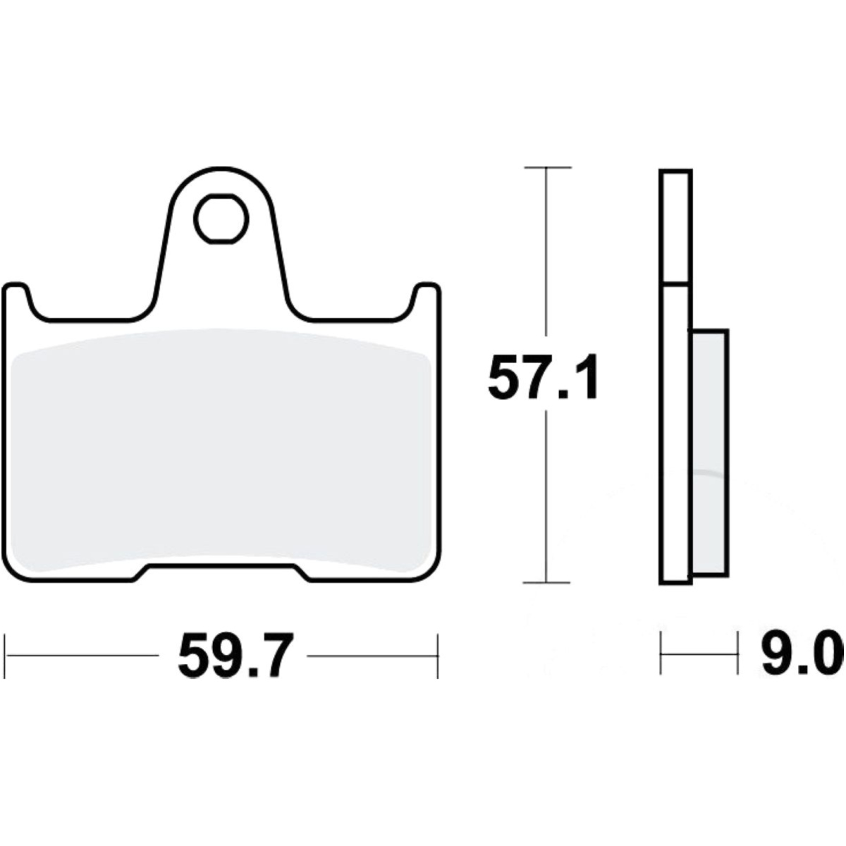 Trw mcb729sh bremsbeläge bremsklotz sinter hinten von TRW