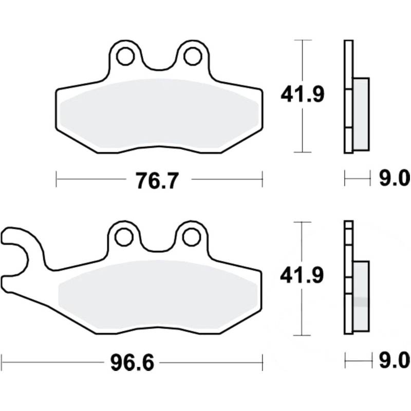Trw mcb744ec bremsbeläge bremsklotz scooter von TRW