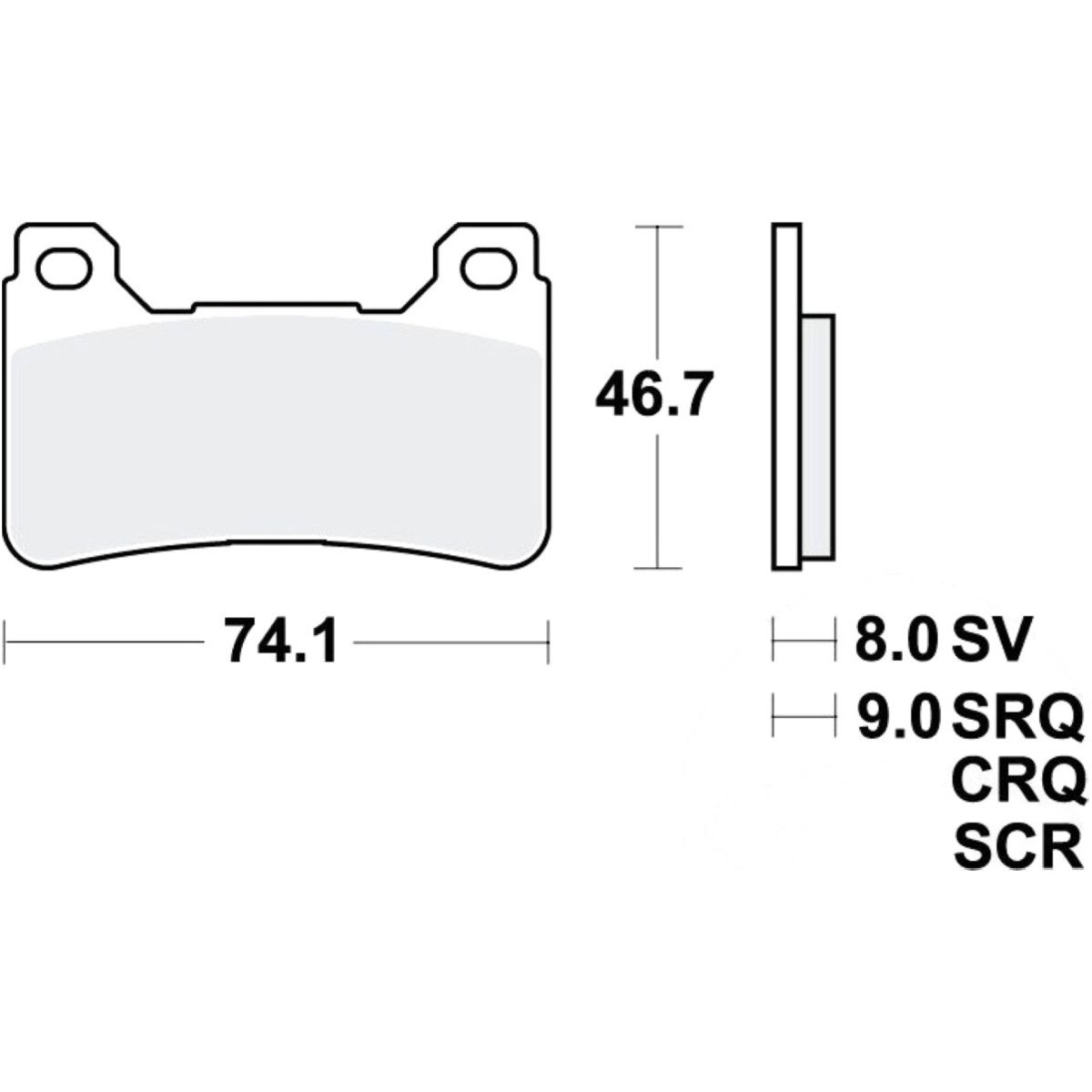 Trw mcb755crq bremsbeläge bremsklotz carbon crq von TRW