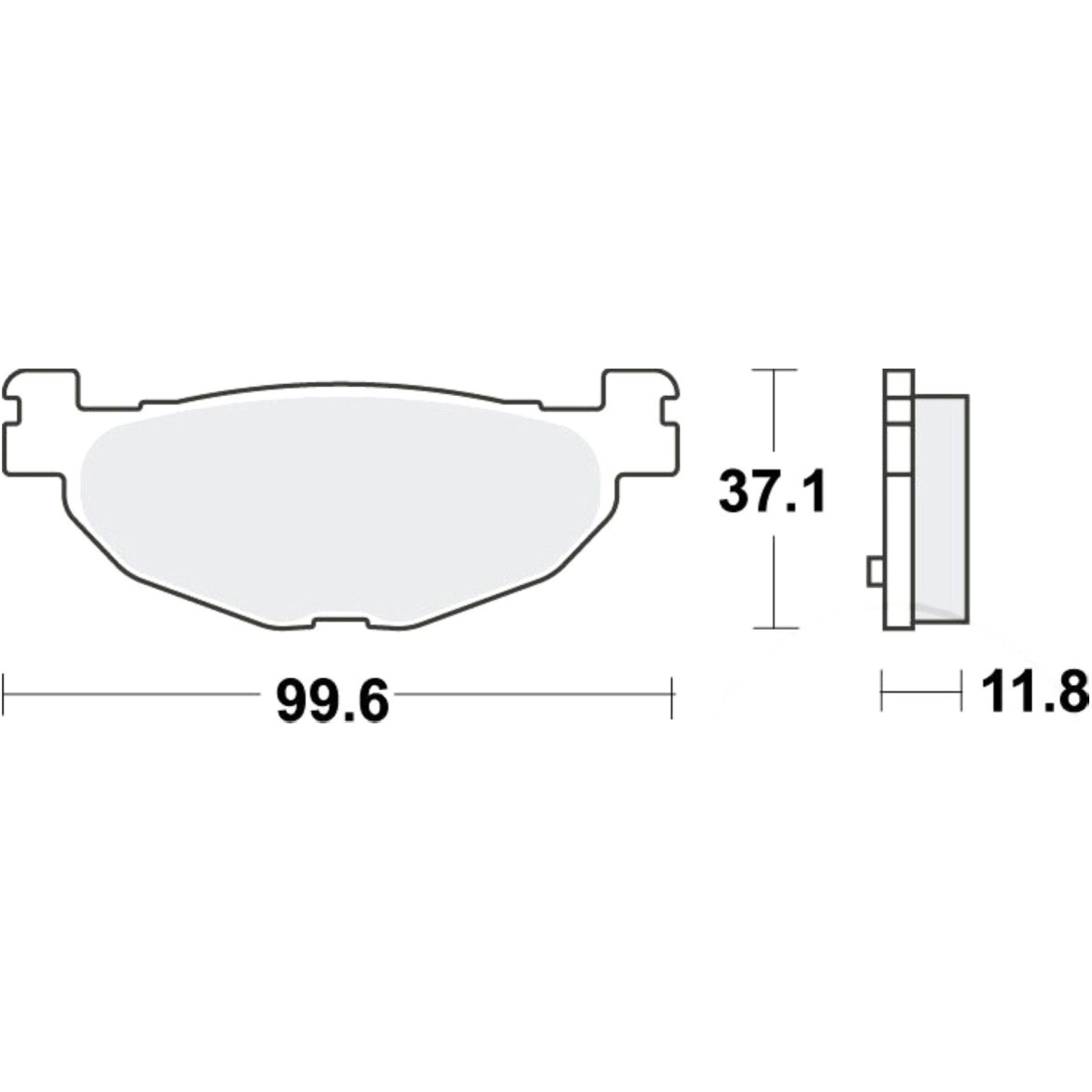 Trw mcb768srm bremsbeläge bremsklotz sinter scooter von TRW