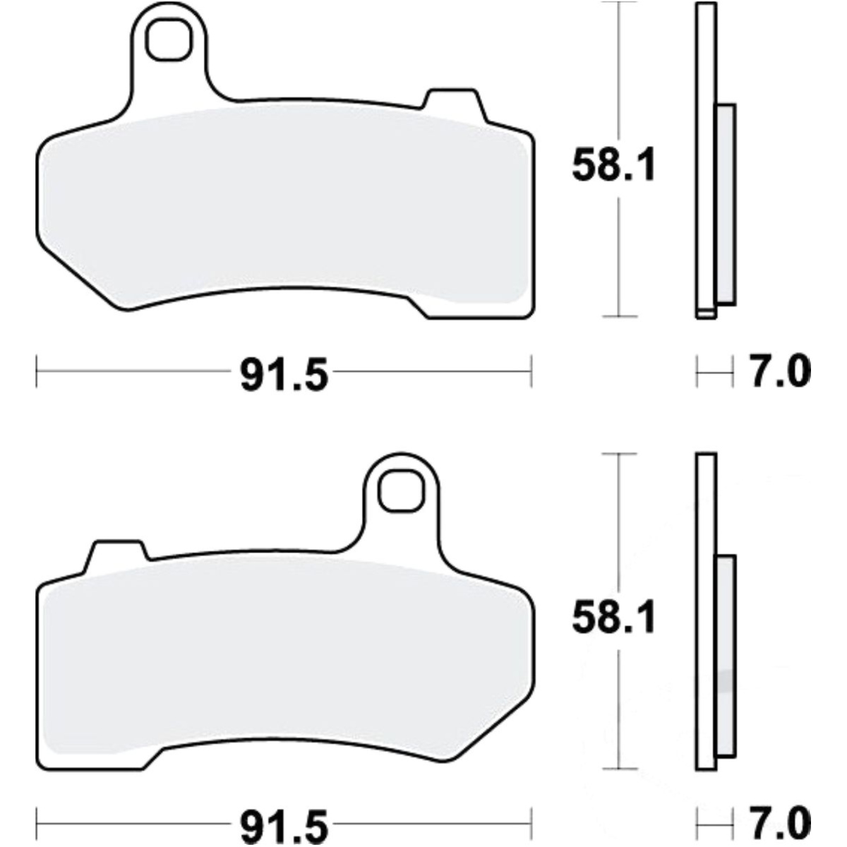 Trw mcb781sh bremsbeläge bremsklotz sinter hinten von TRW