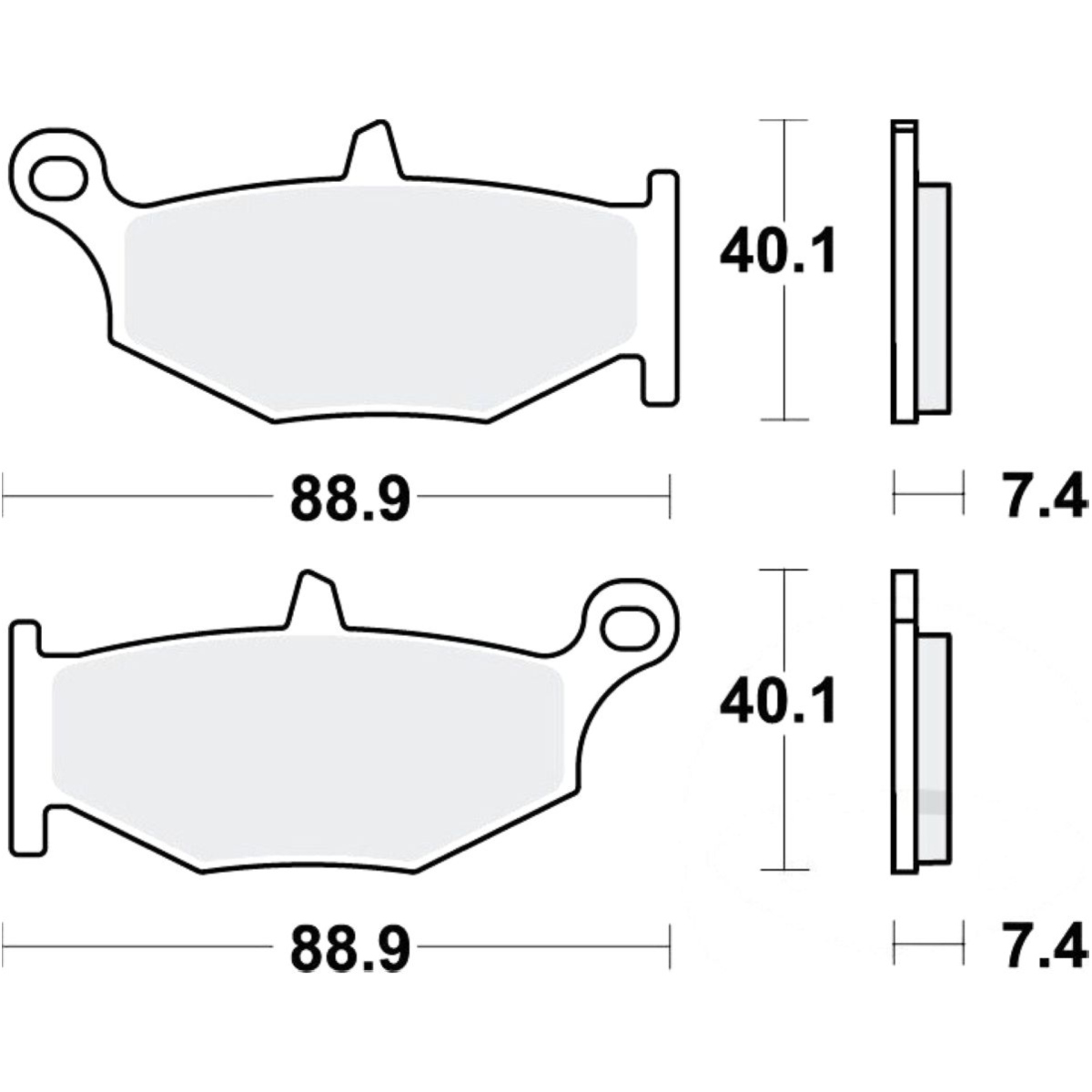 Trw mcb783sh bremsbeläge bremsklotz sinter hinten von TRW