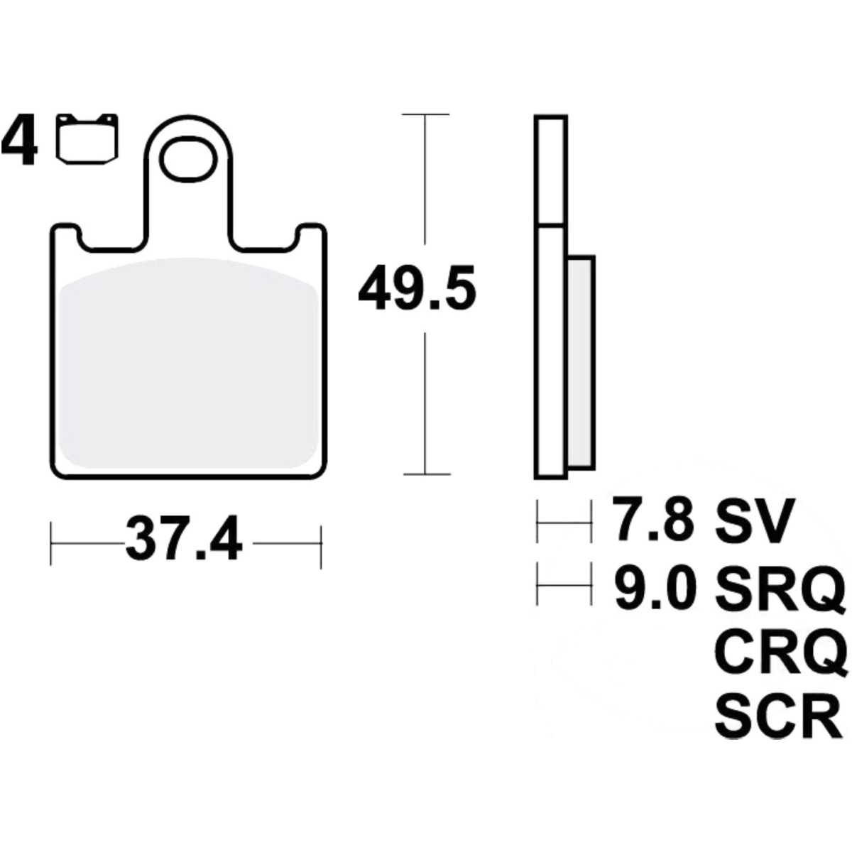 Trw mcb789sv bremsbeläge bremsklotz sinter vorne von TRW